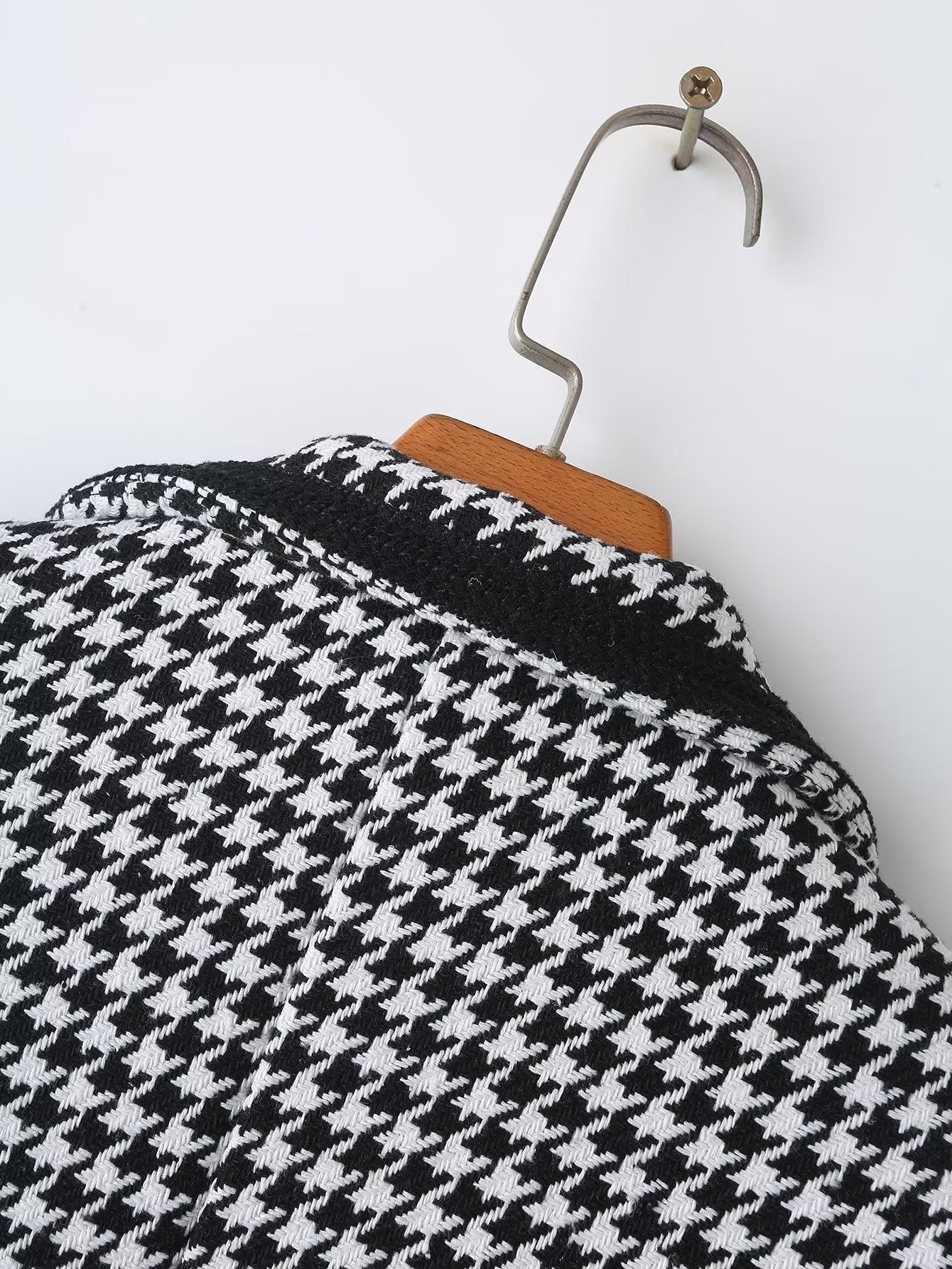 Autumn Women Clothing Classic Check Pattren All Match Short Office Short Coat