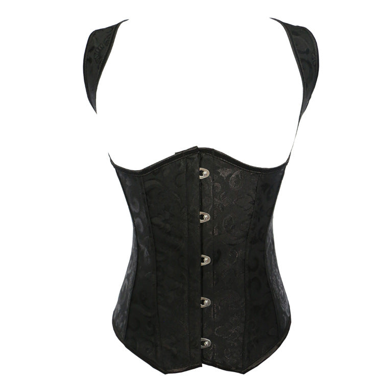 Corset Steel Rib Embroidered Waist Seal Belly Contracting Sexy Court Corset Hair