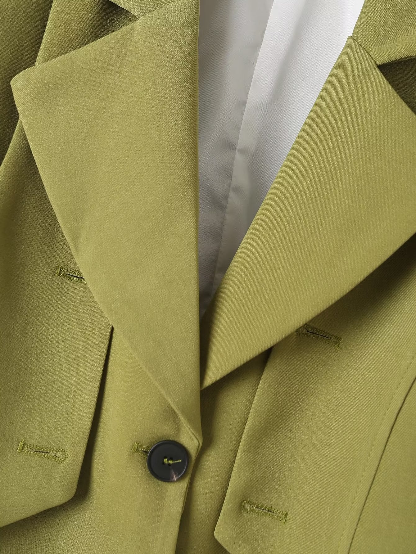 Spring Autumn Short Green Blazer Goddess High Grade Casual Spring Small