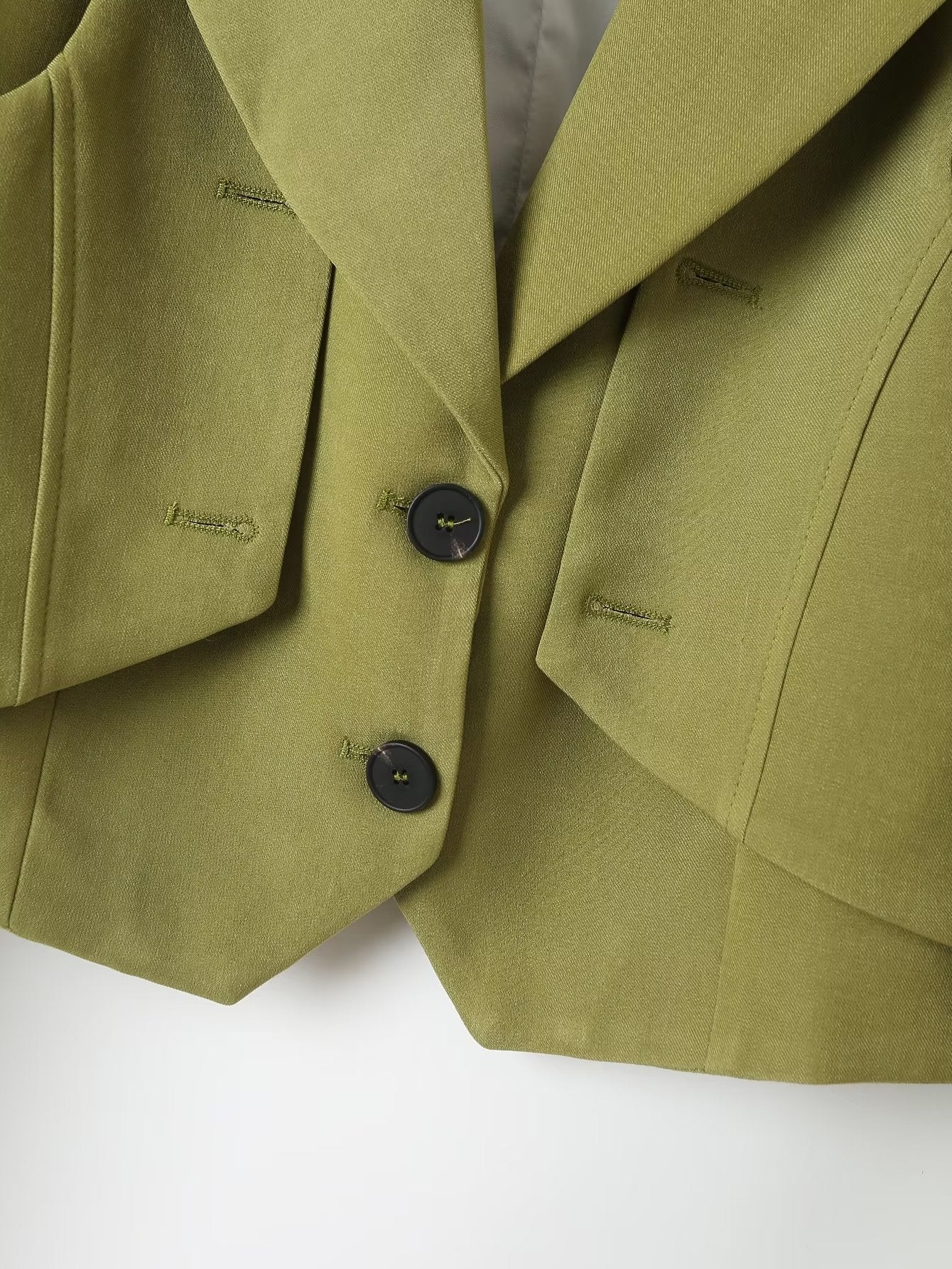 Spring Autumn Short Green Blazer Goddess High Grade Casual Spring Small