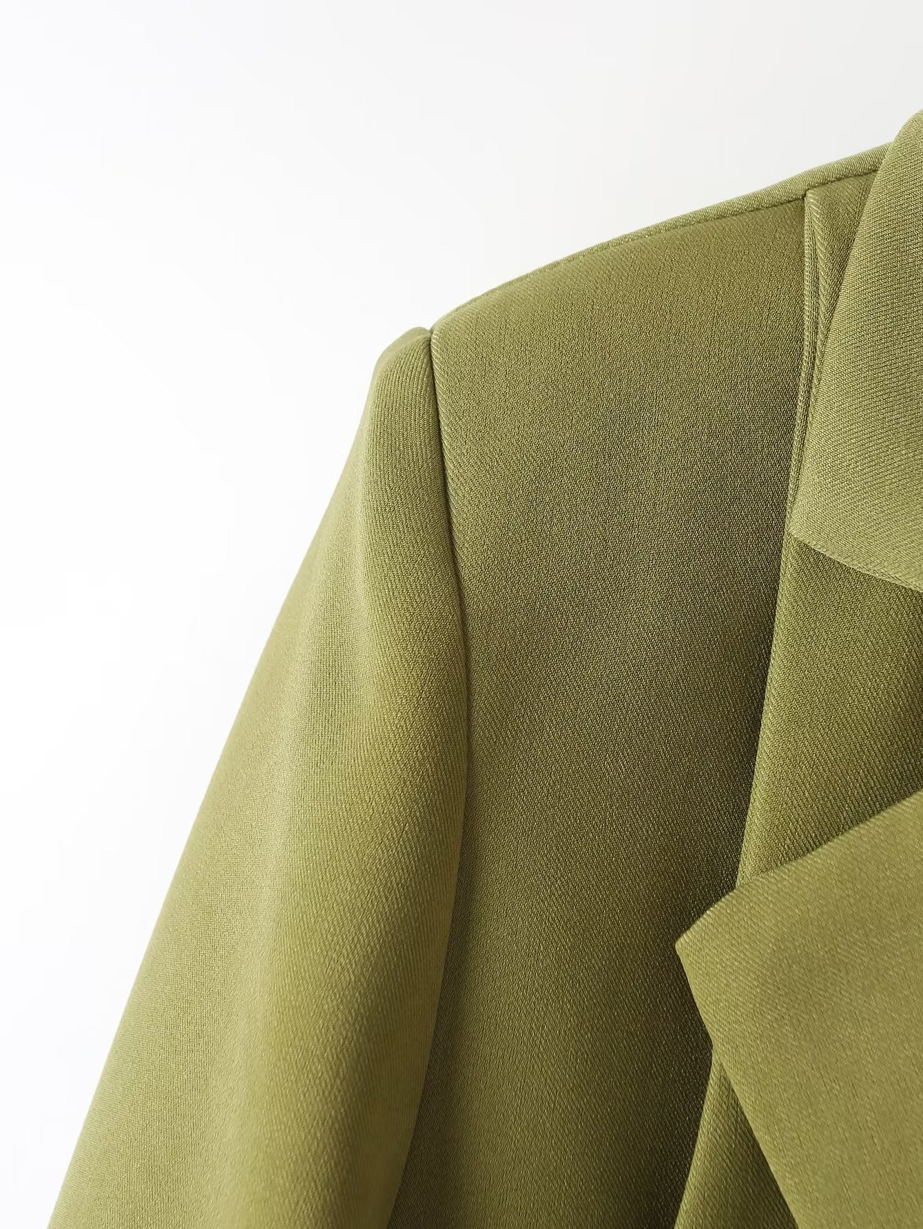 Spring Autumn Short Green Blazer Goddess High Grade Casual Spring Small