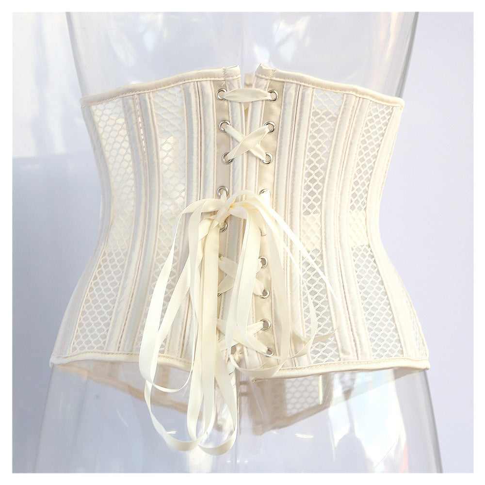 Steel Rib Belly Band Summer Mesh Boning Corset Waist Seal Corset Women Waist Corset