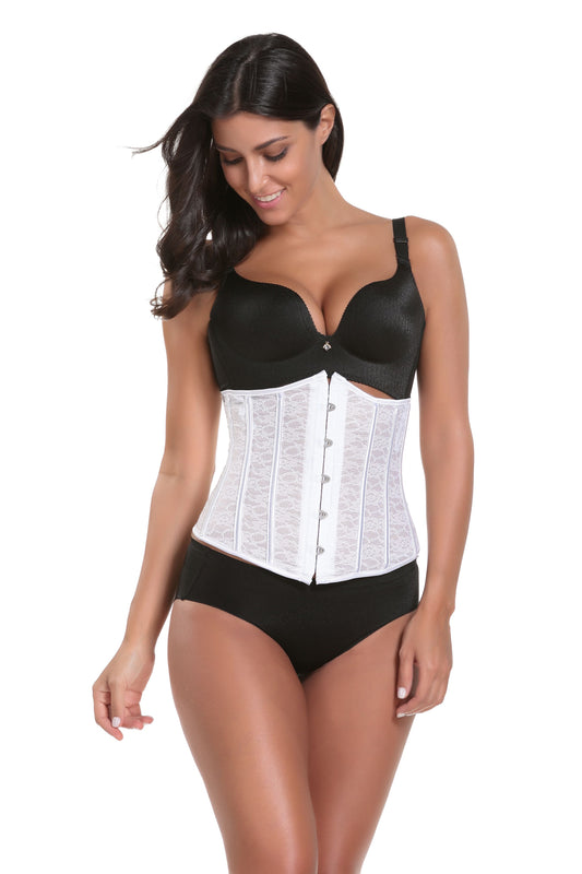 Palace Corset Girdle Chest Support Lace Royal Corset Steel Rib Steel Buckle Summer Breathable Shapewear