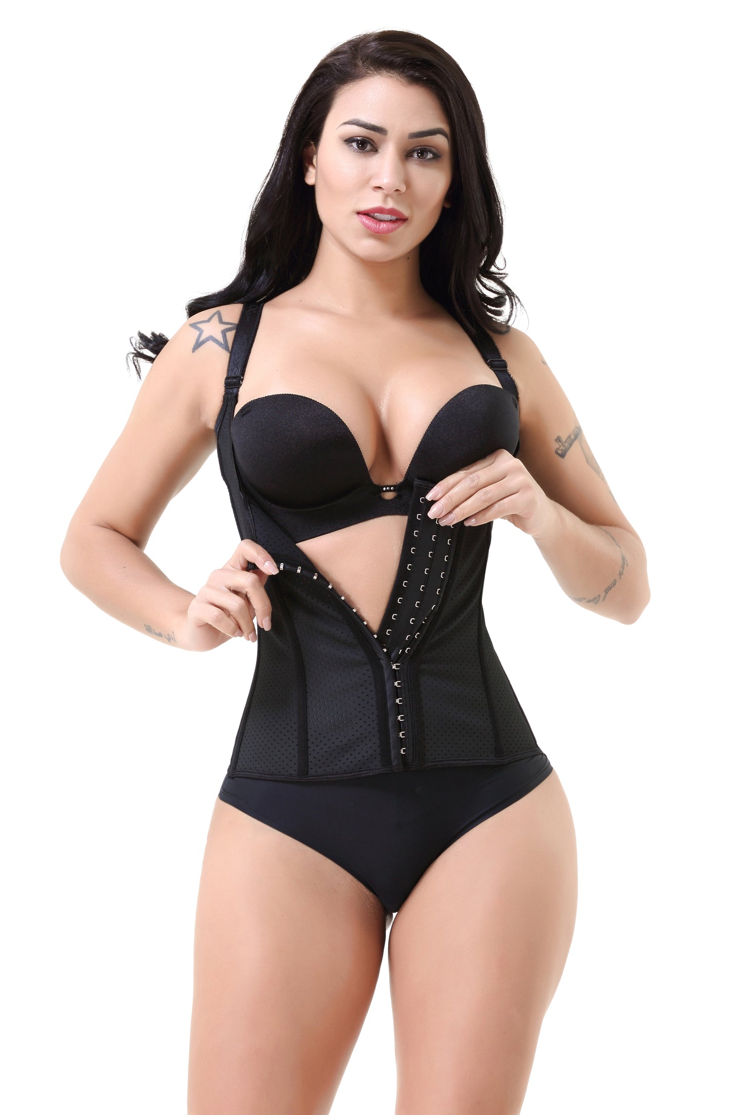 Bone Punching Corset Latex Chest Support Tight Vest Shapewear Top Corset Belly Band Corset