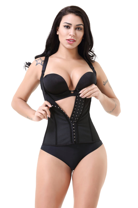 Bone Punching Corset Latex Chest Support Tight Vest Shapewear Top Corset Belly Band Corset