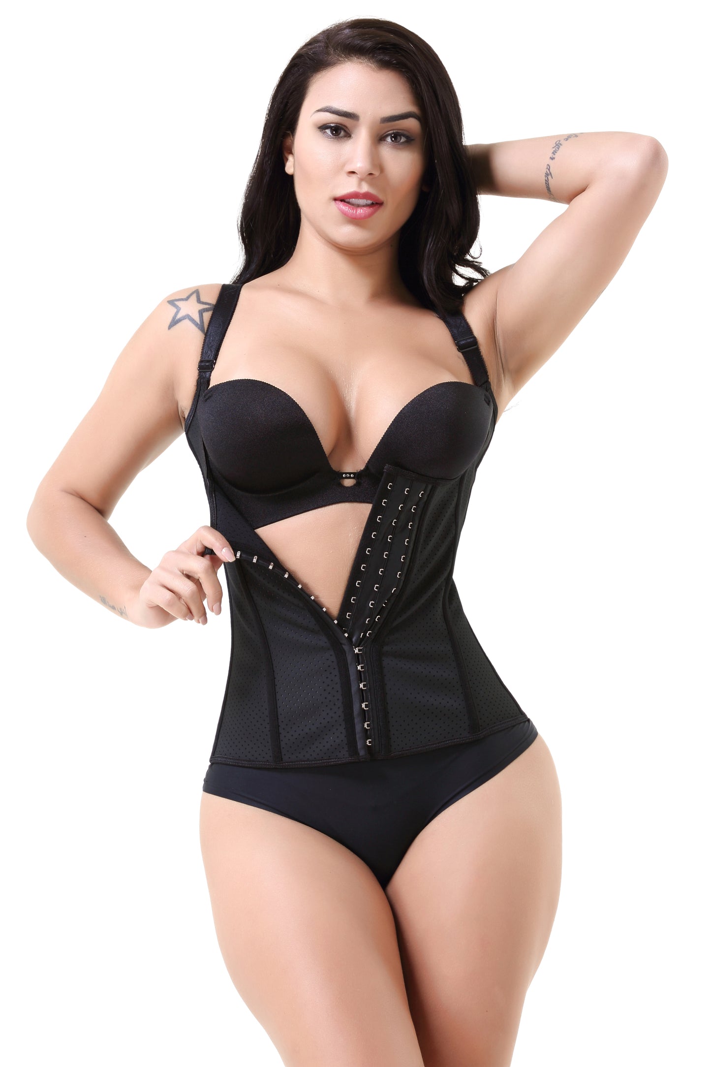 Bone Punching Corset Latex Chest Support Tight Vest Shapewear Top Corset Belly Band Corset