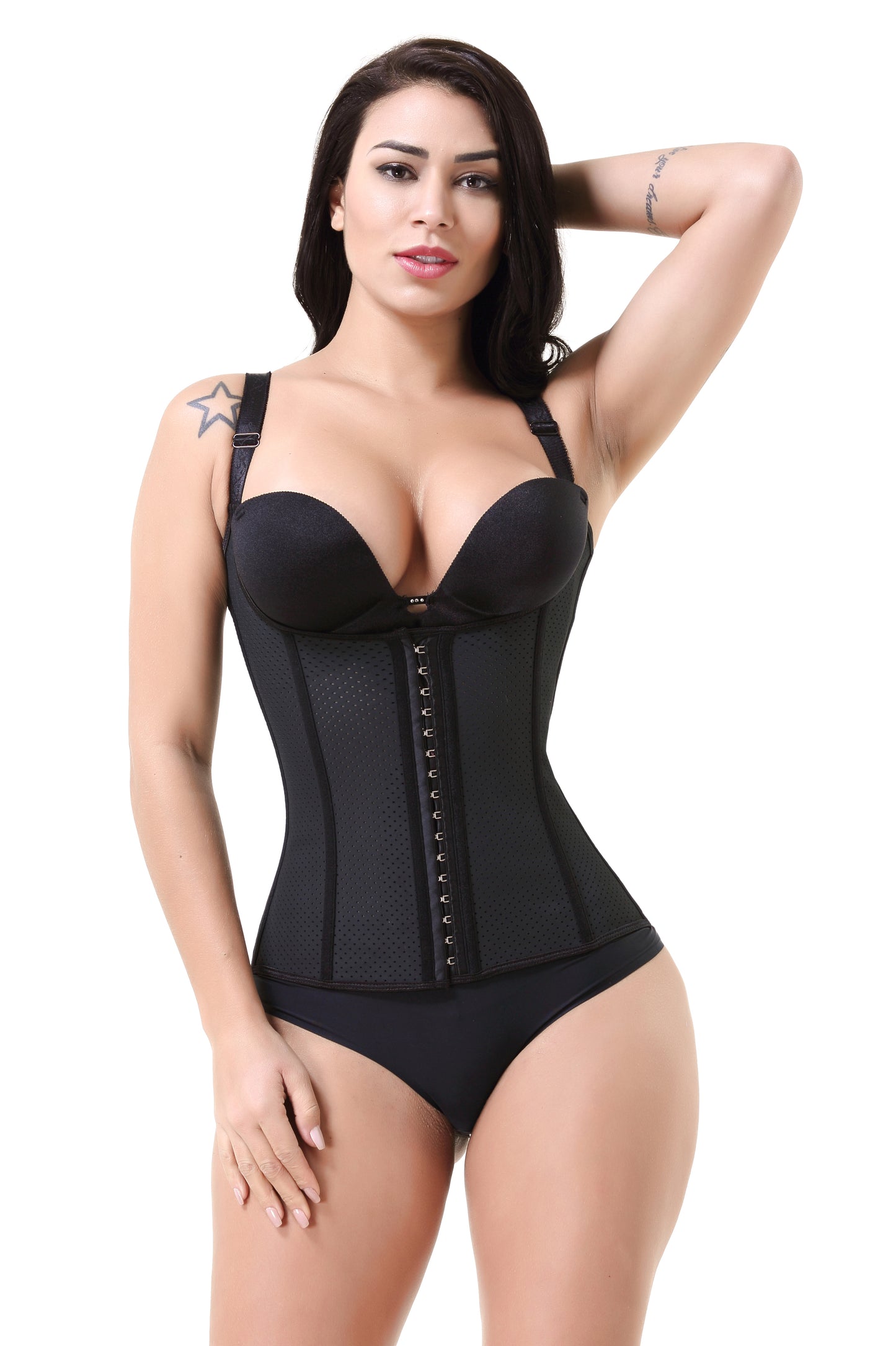 Bone Punching Corset Latex Chest Support Tight Vest Shapewear Top Corset Belly Band Corset