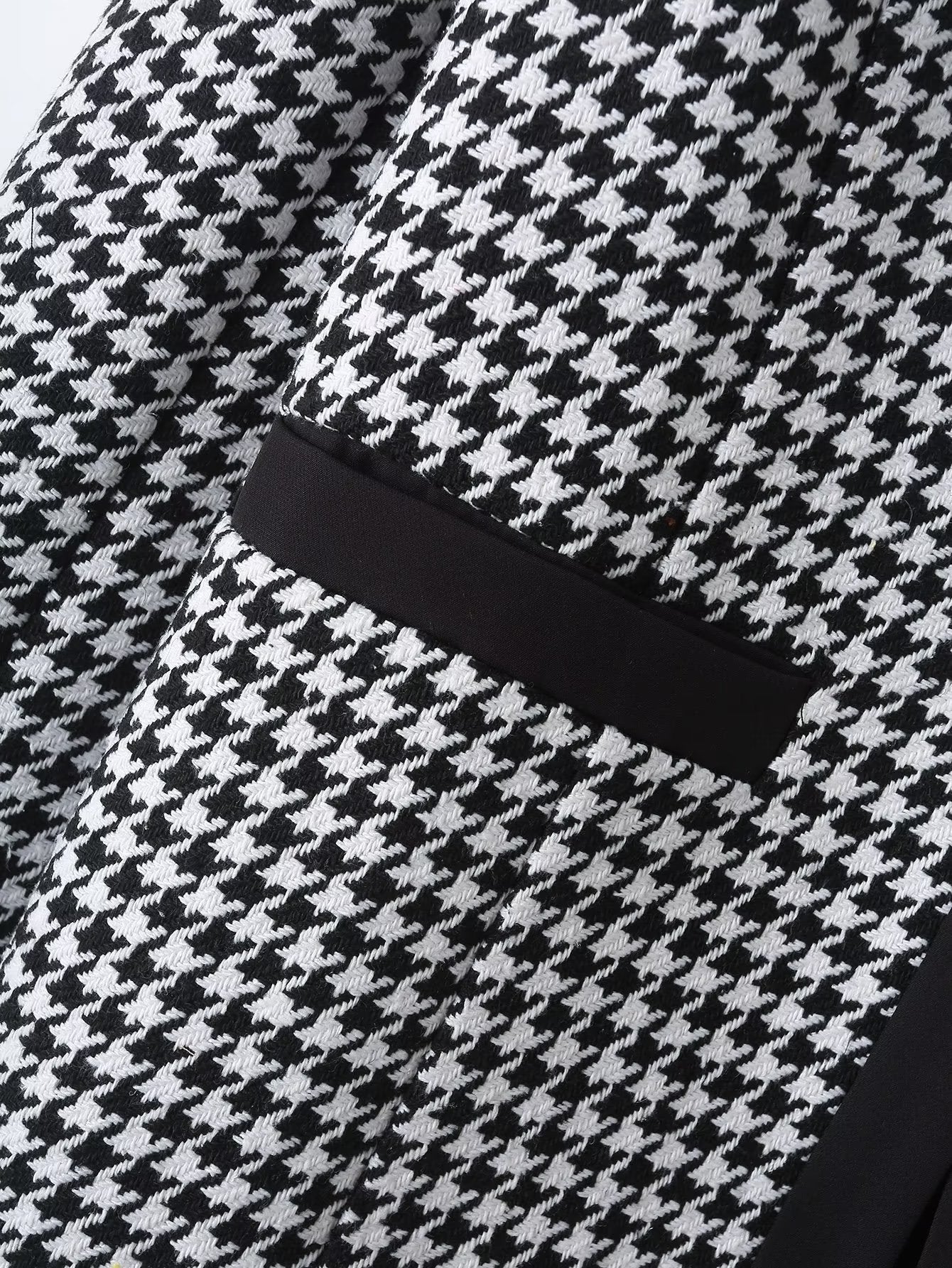 Autumn Women Clothing Classic Check Pattren All Match Short Office Short Coat