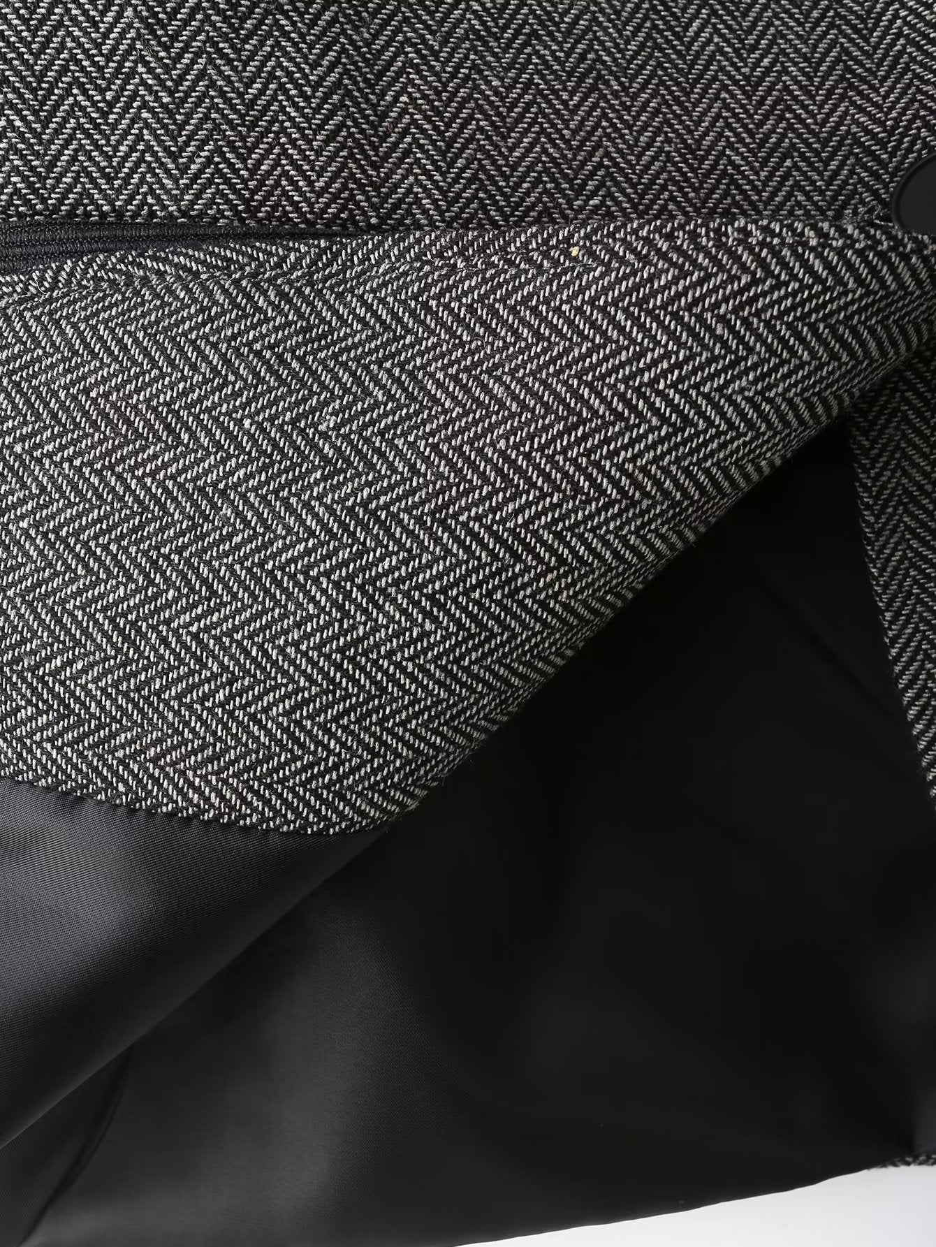 Autumn Women Herringbone Oblique Solid Color Loose Blazer Women