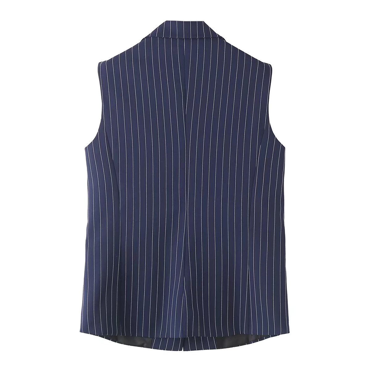 Summer Women Clothing V neck Sleeveless Vest Striped Suit Vest Casual Pants Suit