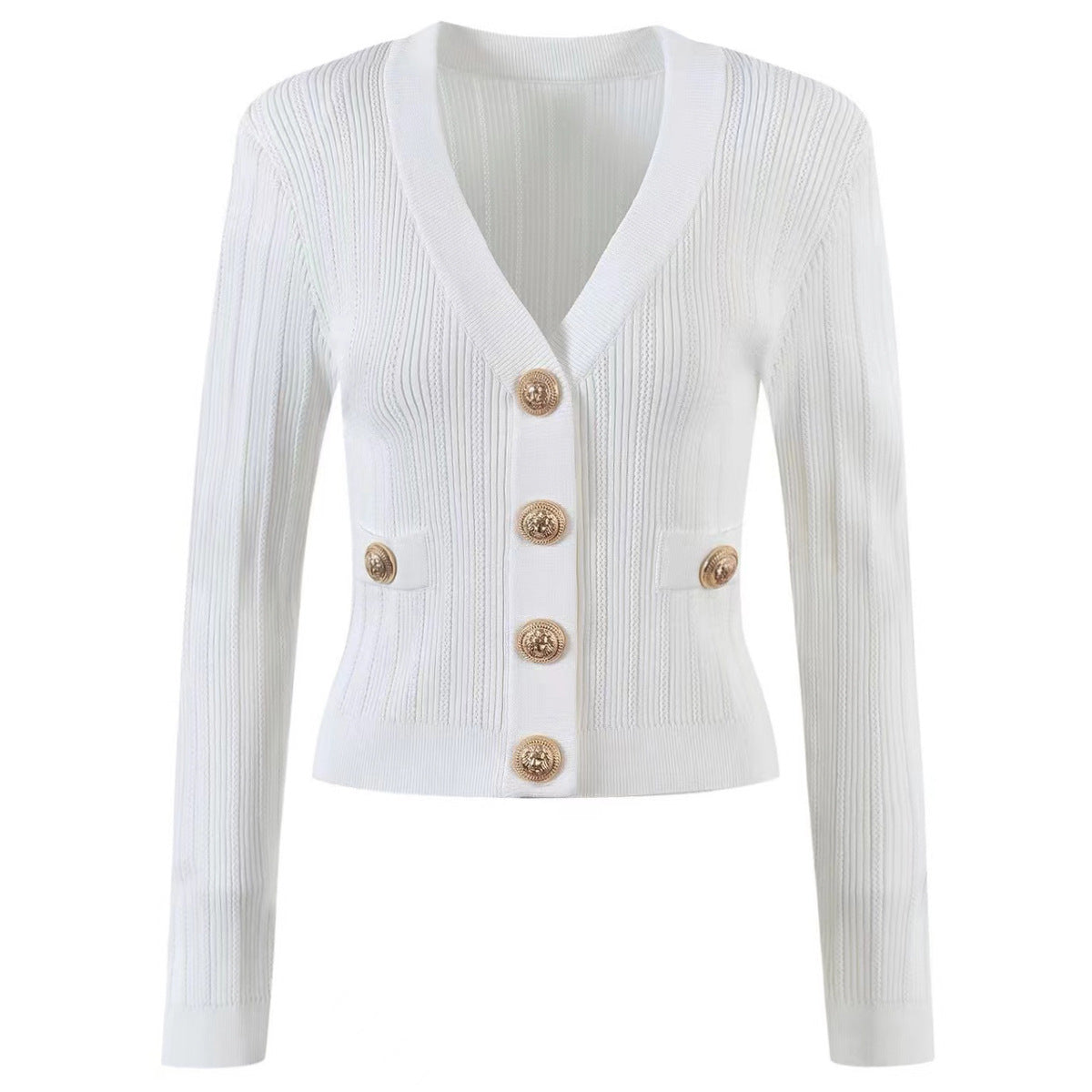 Spring Autumn Women Sweater Cardigan Classic High Quality Jacket Knitwear