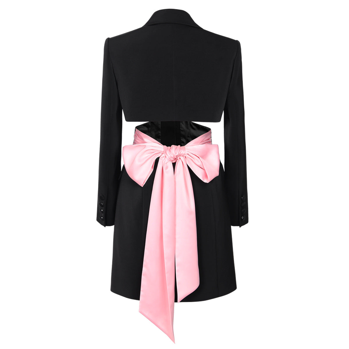 Spring Autumn Advanced Slim Cropped Outfit Long Sleeve Office Women Business Blazer Dress