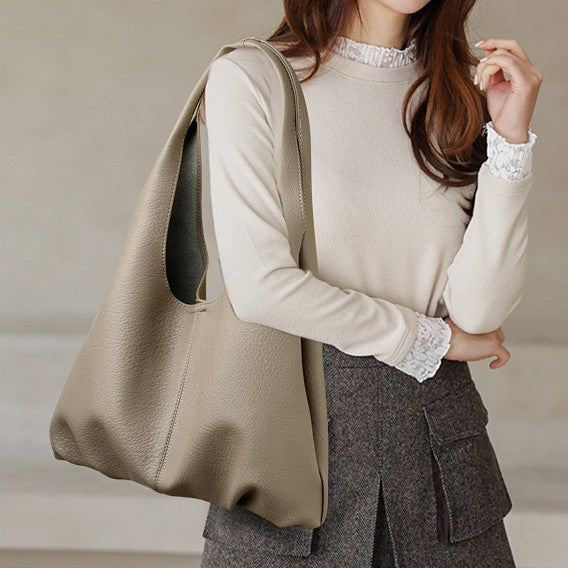 Shoulder Tote Bag for Women Simple Soft Leather Shoulder Bag Office Large Capacity Composite Bags Women