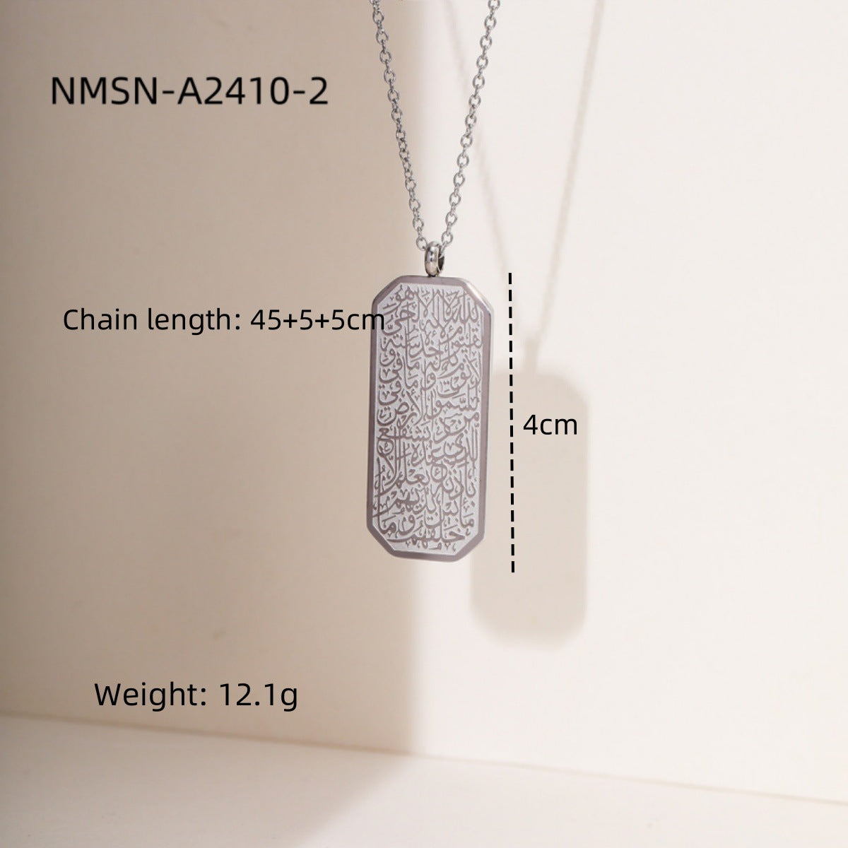 Stainless Steel Symbol Necklace Women Special Interest Light Luxury Design Clavicle Chain Embellished Accessories