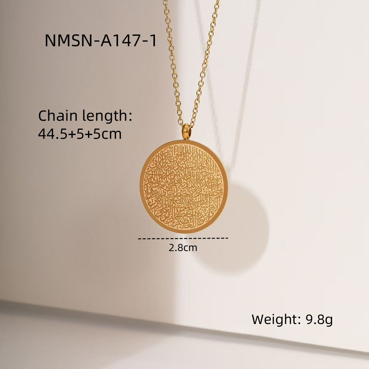 Stainless Steel Symbol Necklace Women Special Interest Light Luxury Design Clavicle Chain Embellished Accessories