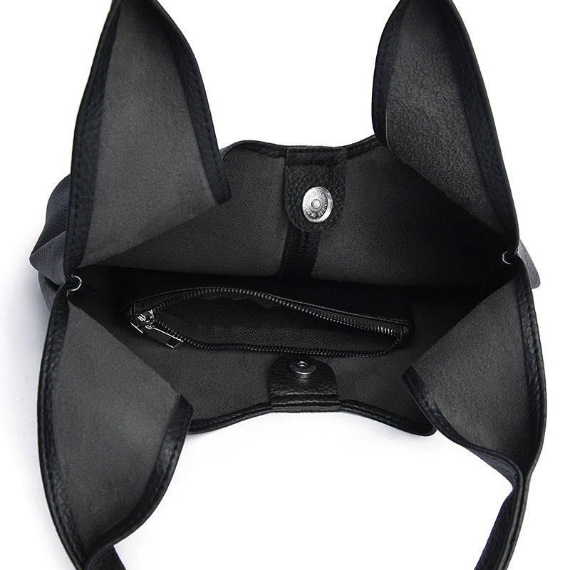 Shoulder Tote Bag for Women Simple Soft Leather Shoulder Bag Office Large Capacity Composite Bags Women