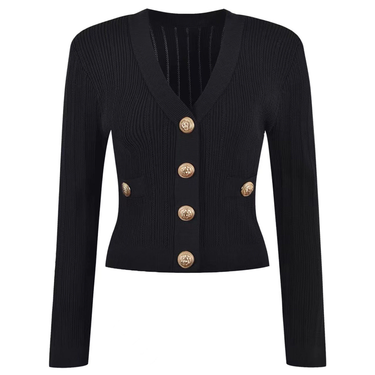 Spring Autumn Women Sweater Cardigan Classic High Quality Jacket Knitwear