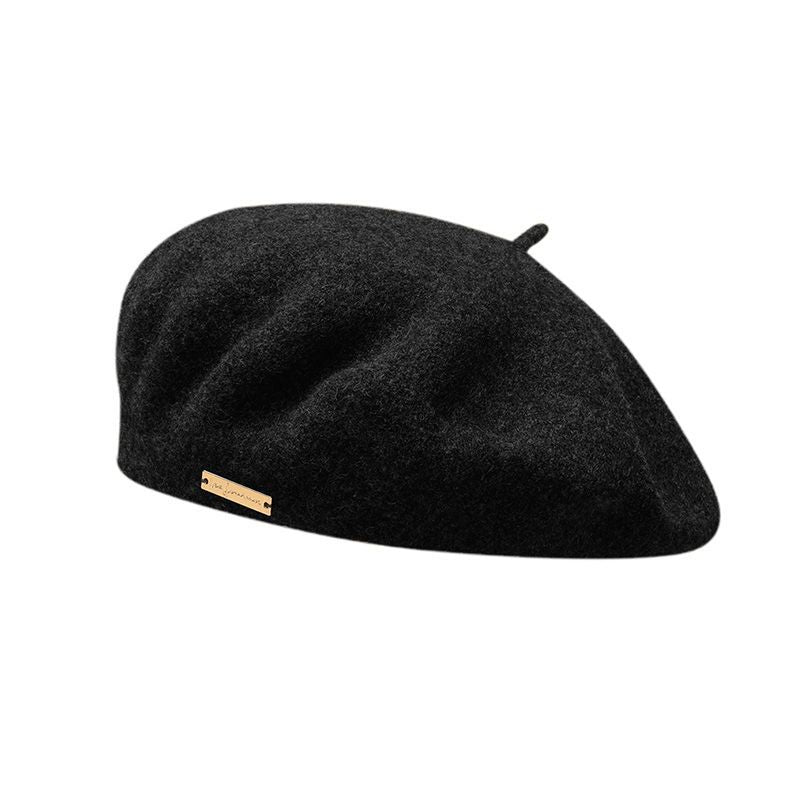 Autumn Winter Colors Available Wool Beret British Casual Season Warm Thickened Solid Color All Matching Hat