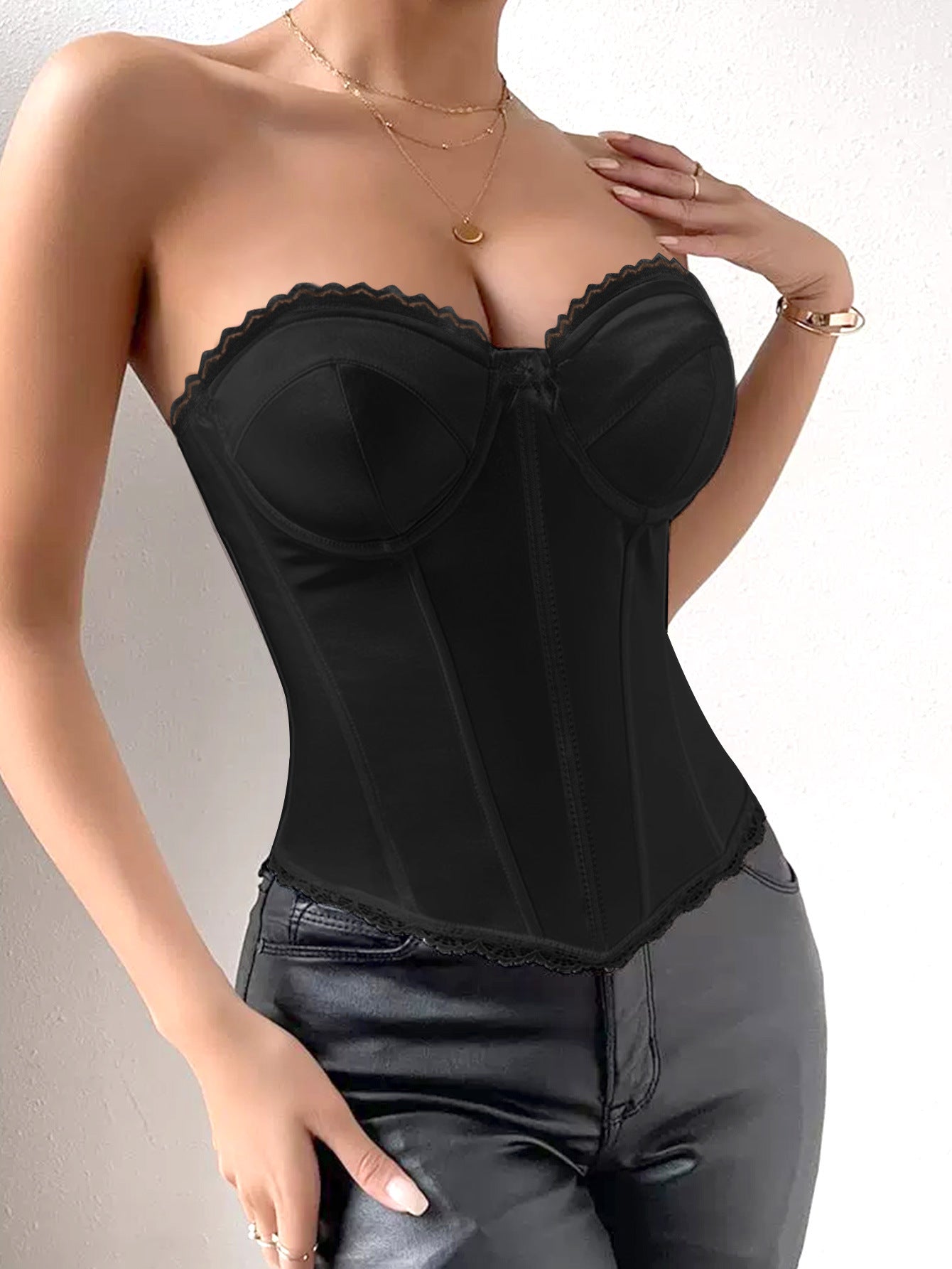 Belly Waist Shaping Body Strengthening Version Burning Invisible Shapewear Wear Free Bra Slimming Boning Corset Corset Outer Wear