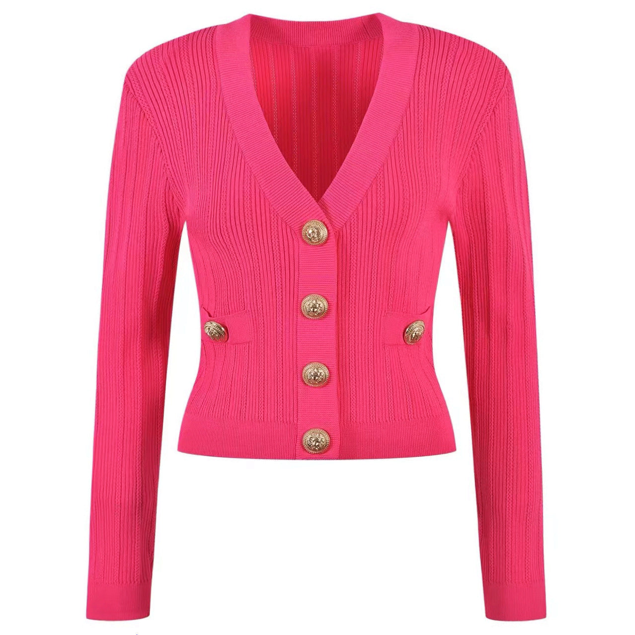 Spring Autumn Women Sweater Cardigan Classic High Quality Jacket Knitwear