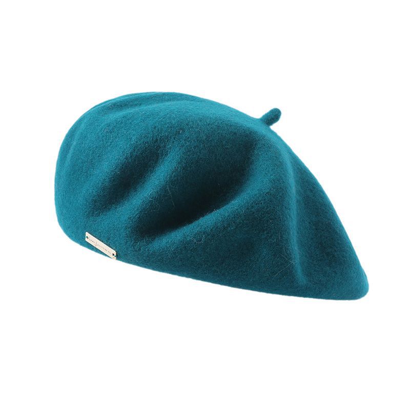 Autumn Winter Colors Available Wool Beret British Casual Season Warm Thickened Solid Color All Matching Hat