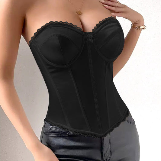 Belly Waist Shaping Body Strengthening Version Burning Invisible Shapewear Wear Free Bra Slimming Boning Corset Corset Outer Wear