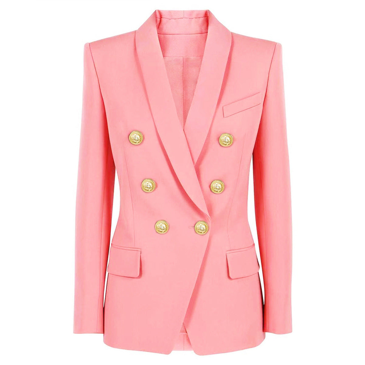 Spring Autumn Advanced Women Classic Green Fruit Collar Blazer High Quality