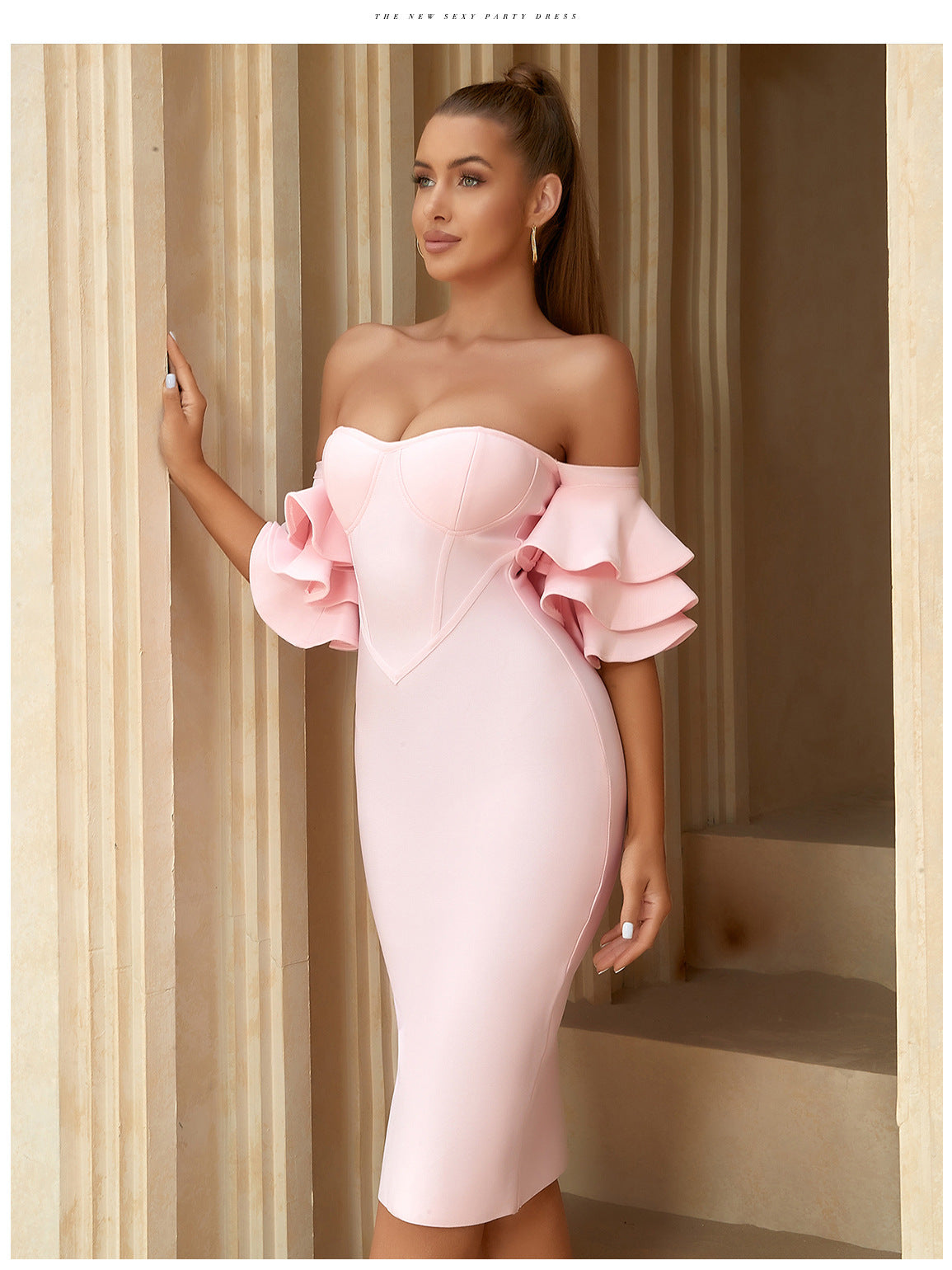 Bandage Dress Elegant Sexy Party Annual Party Party Evening Dress Bridesmaid Dress