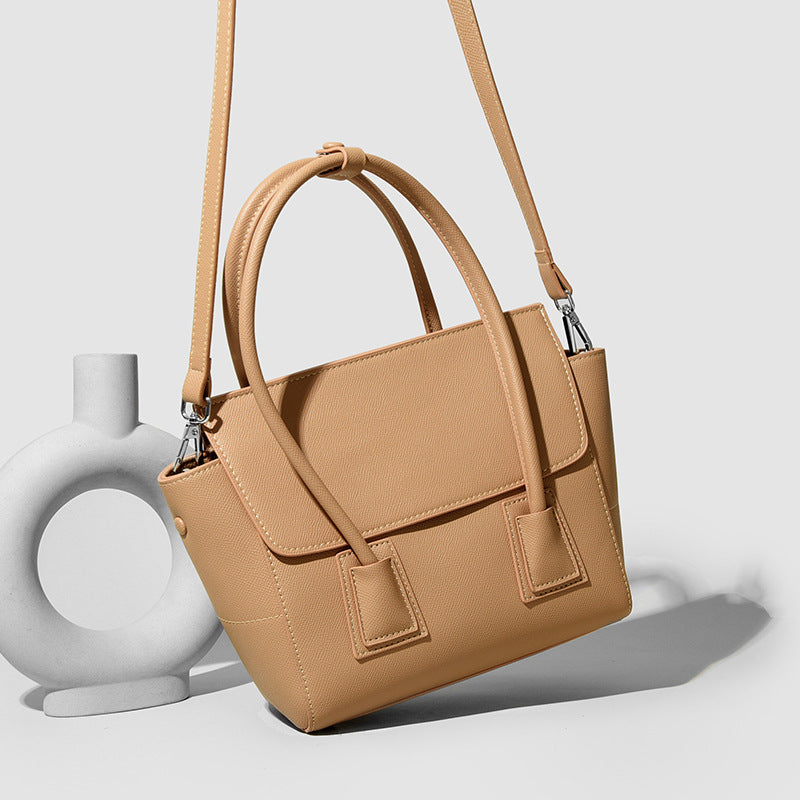 Handbag Smiling Face Bag High-Grade Large Capacity Office Women Bag Simple Texture Shoulder Messenger Bag for Women