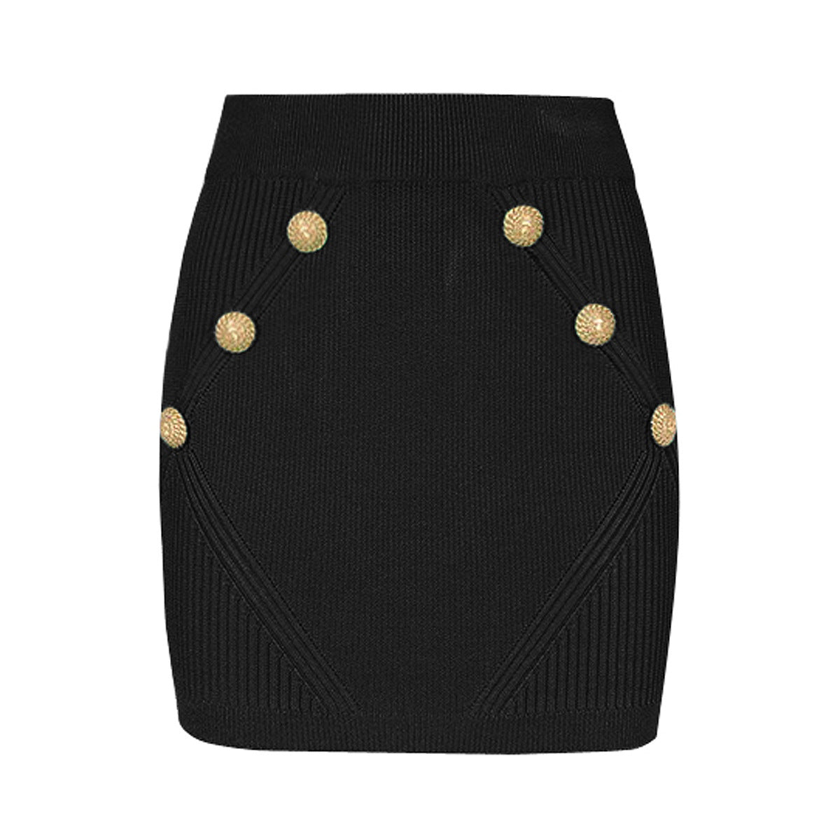 Spring Summer Women Classic Knitted Sk'irt Simple Internet Celebrity Popular All Matching Woolen Skirt