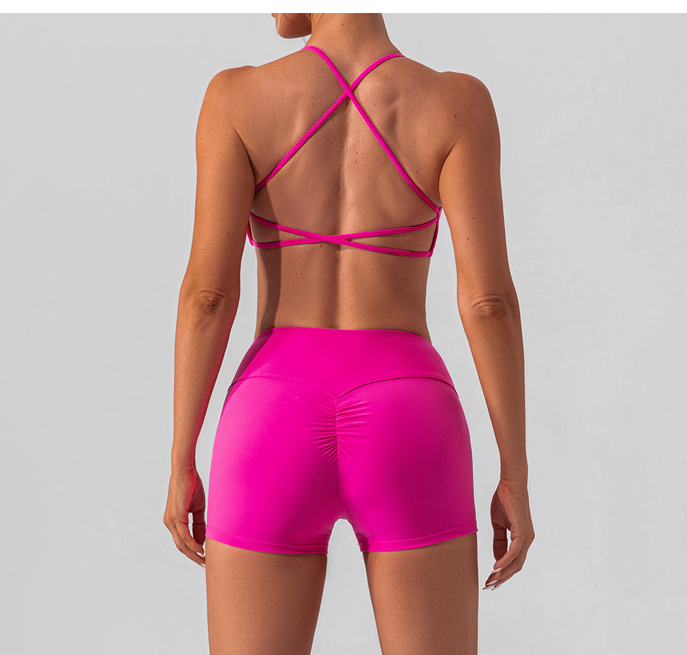 Spring Autumn Nude Feel Brushed Yoga Clothes Gym Running Quick Drying Sports Yoga Suit Women