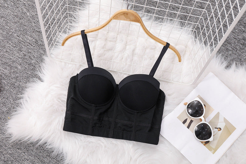 Women Clothing Best Seller with Chest Pad Strappy Tube Top Corset Underwear Small Vest Sling Women