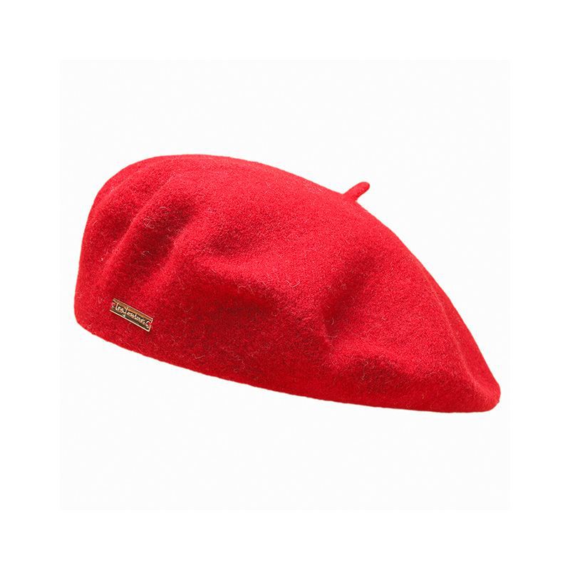 Autumn Winter Colors Available Wool Beret British Casual Season Warm Thickened Solid Color All Matching Hat