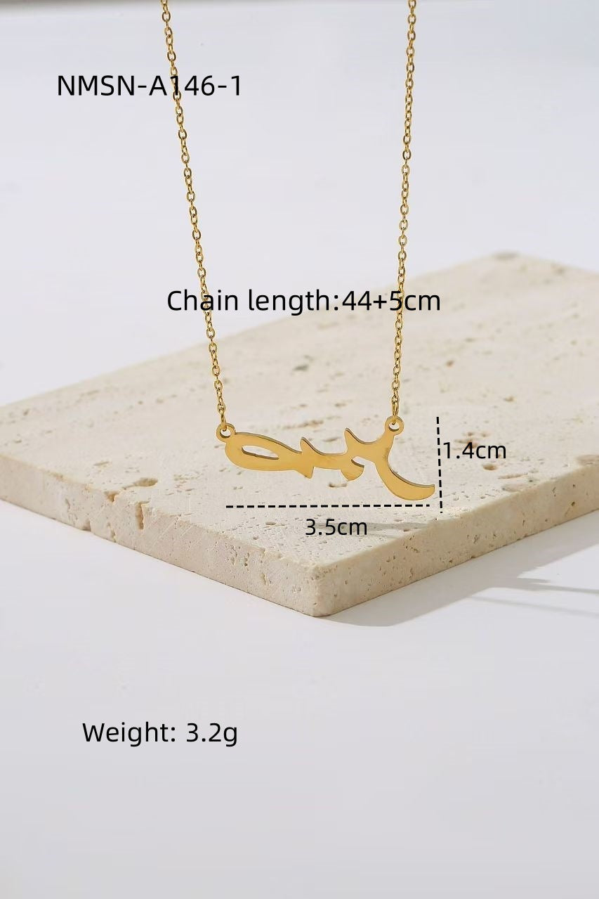 Stainless Steel Symbol Necklace Women Special Interest Light Luxury Design Clavicle Chain Embellished Accessories