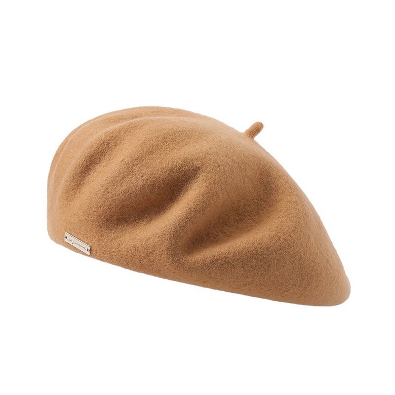 Autumn Winter Colors Available Wool Beret British Casual Season Warm Thickened Solid Color All Matching Hat