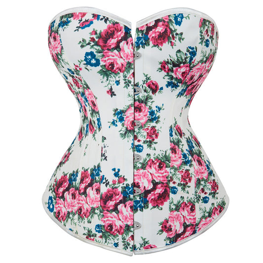 Rose Pattern Belly Shaping Corset Sexy Corset