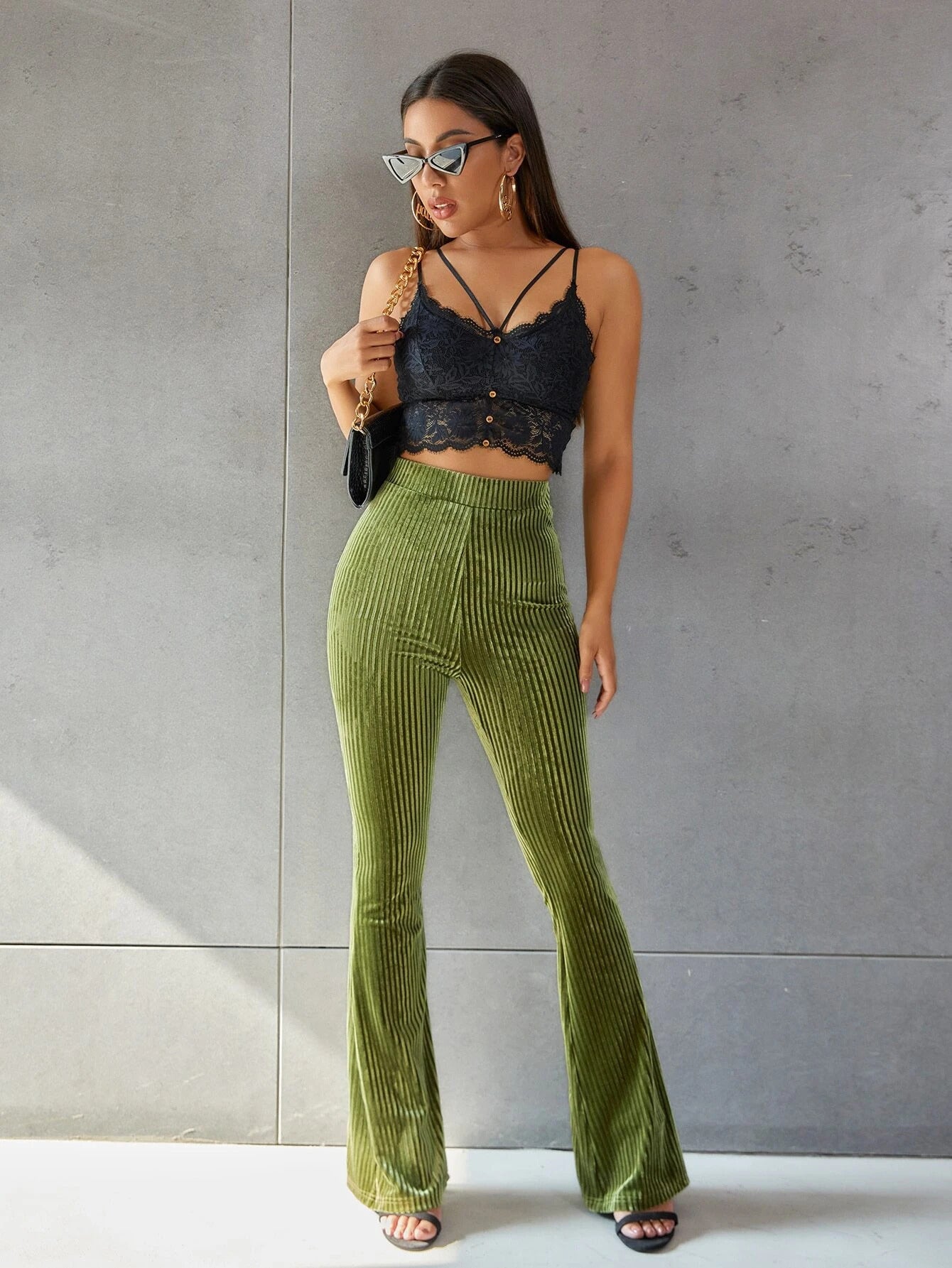 Women Clothing Spring New Arrival Solid Color Stretch Street Casual Pants Slim Fit All-Matching Trousers